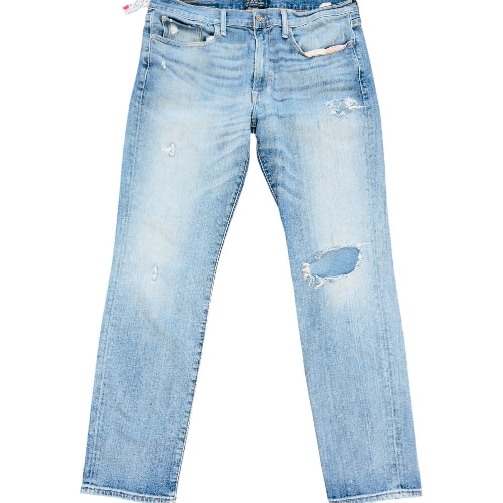 Men Lucky Brand jeans 121 Slim Heritage Regular  Med wash 98% cotton 2% elastane